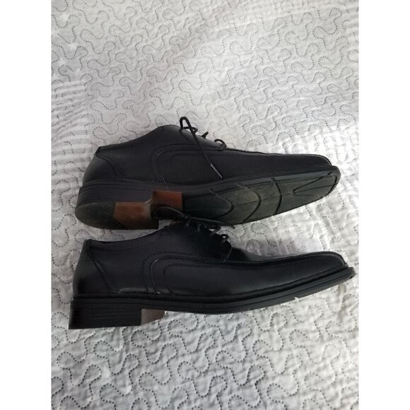 Florsheim Mens Black Leather Welter Bike Toe Oxfords Shoe Sz 11D - Picture 2 of 5